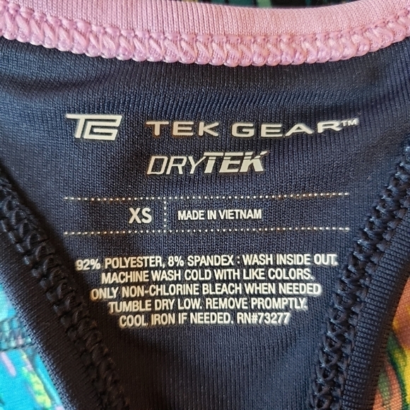 Tek Gear Drytek Women's XS Racerback Workout Tank Athletic Athleisure Yoga Gym - Picture 6 of 6